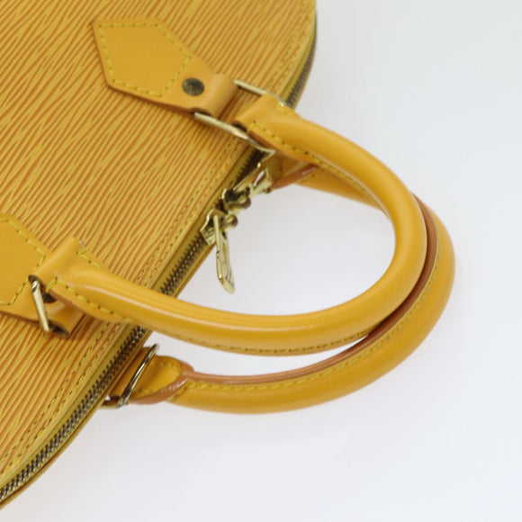 LOUIS VUITTON Epi Alma Hand Bag Yellow M52149 LV Auth 85447