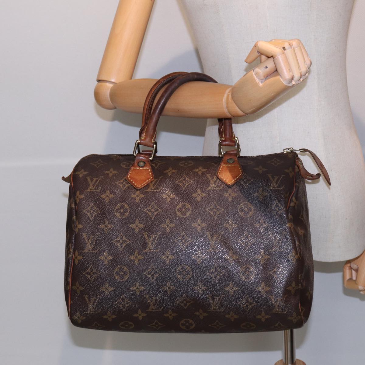 LOUIS VUITTON Monogram Speedy 30 Hand Bag M41526 LV Auth 85459