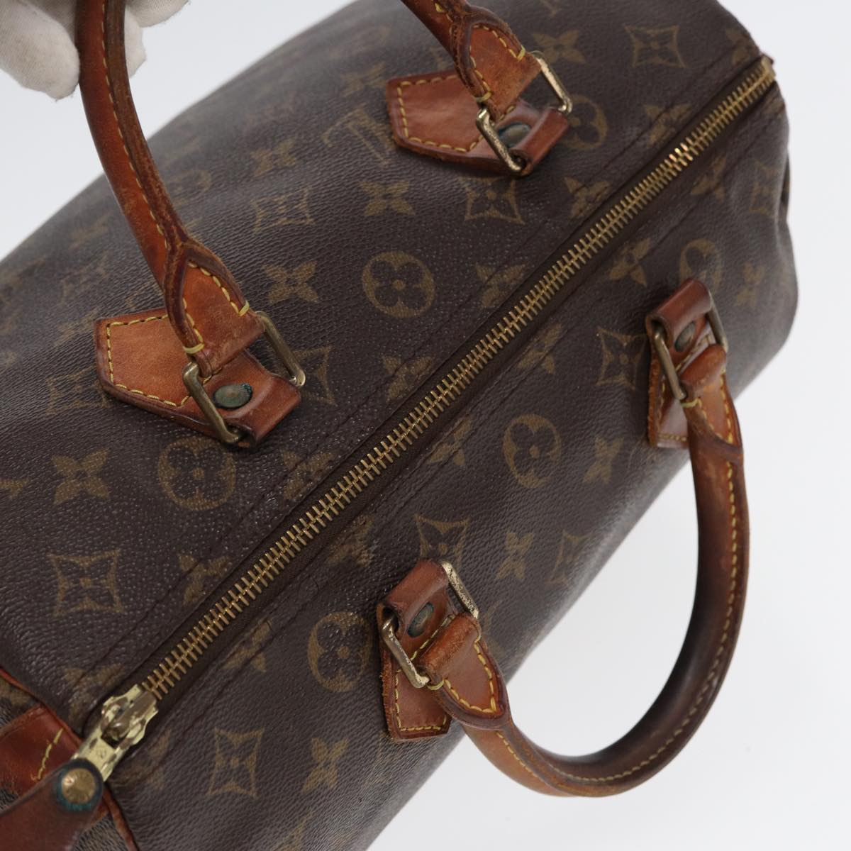 LOUIS VUITTON Monogram Speedy 30 Hand Bag M41526 LV Auth 85459