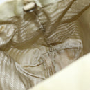 PRADA Hand Bag Nylon Silver Beige Auth 85481-19