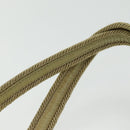 PRADA Hand Bag Nylon Silver Beige Auth 85481-8