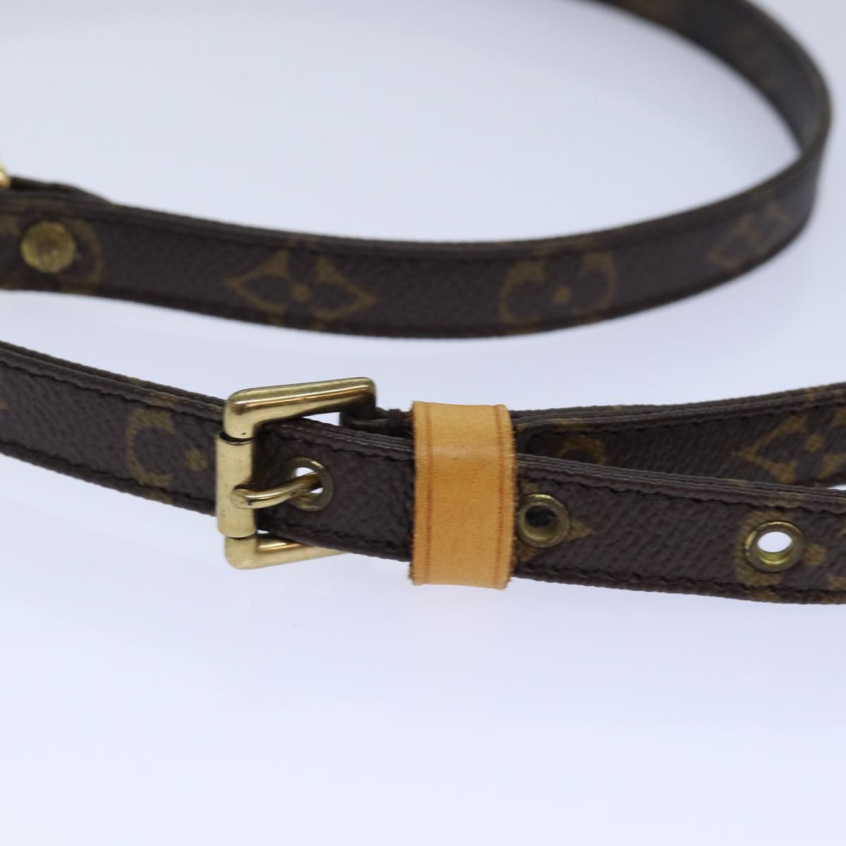 LOUIS VUITTON Monogram Adjustable Shoulder Strap 37""-43.7"" LV Auth 85484