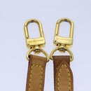 LOUIS VUITTON Adjustable Shoulder Strap Leather 31.1""""""""-36.6"""""""" Beige Auth 85487-10
