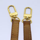 LOUIS VUITTON Adjustable Shoulder Strap Leather 31.1""""""""-36.6"""""""" Beige Auth 85487-11