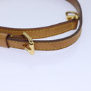 LOUIS VUITTON Adjustable Shoulder Strap Leather 31.1""""""""-36.6"""""""" Beige Auth 85487-4