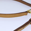 LOUIS VUITTON Adjustable Shoulder Strap Leather 31.1""""""""-36.6"""""""" Beige Auth 85487-8