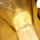 Salvatore Ferragamo Shoulder Bag Suede Black Gold Auth 85492-18