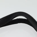 Salvatore Ferragamo Shoulder Bag Suede Black Gold Auth 85492-8