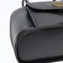 CELINE Handtasche Leder 2way Schwarz Gold Auth 85493-15