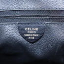 CELINE Handtasche Leder 2way Schwarz Gold Auth 85493-12