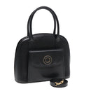 CELINE Handtasche Leder 2way Schwarz Gold Auth 85493-1