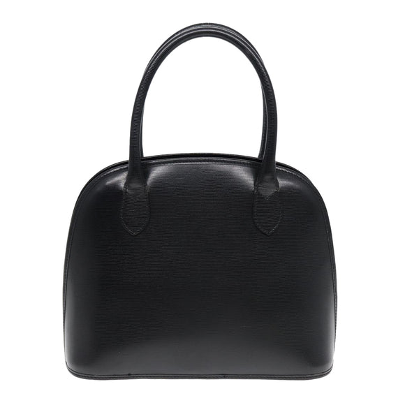 CELINE Handtasche Leder 2way Schwarz Gold Auth 85493