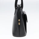 CELINE Handtasche Leder 2way Schwarz Gold Auth 85493-3