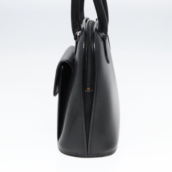CELINE Handtasche Leder 2way Schwarz Gold Auth 85493
