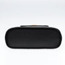 CELINE Handtasche Leder 2way Schwarz Gold Auth 85493-5