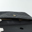 GUCCI Clutch Bag Leather Black Gold Auth 85496-8