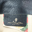 GUCCI Clutch Bag Leather Black Gold Auth 85496-18