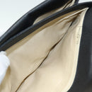 GUCCI Clutch Bag Leather Black Gold Auth 85496-21