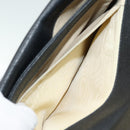 GUCCI Clutch Bag Leather Black Gold Auth 85496-22