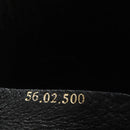 GUCCI Clutch Bag Leather Black Gold Auth 85496-12