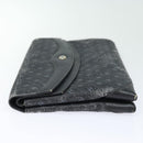 GUCCI Clutch Bag Leather Black Gold Auth 85496-3