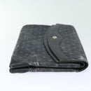 GUCCI Clutch Bag Leather Black Gold Auth 85496-4