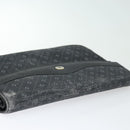 GUCCI Clutch Bag Leather Black Gold Auth 85496-5