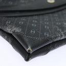 GUCCI Clutch Bag Leather Black Gold Auth 85496-7