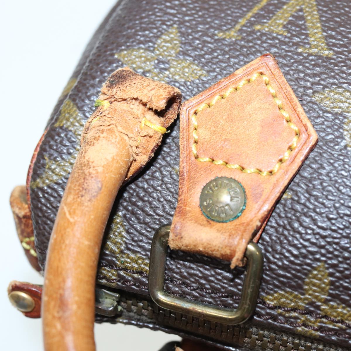 LOUIS VUITTON Monogram Mini Speedy Hand Bag M41534 LV Auth 85509