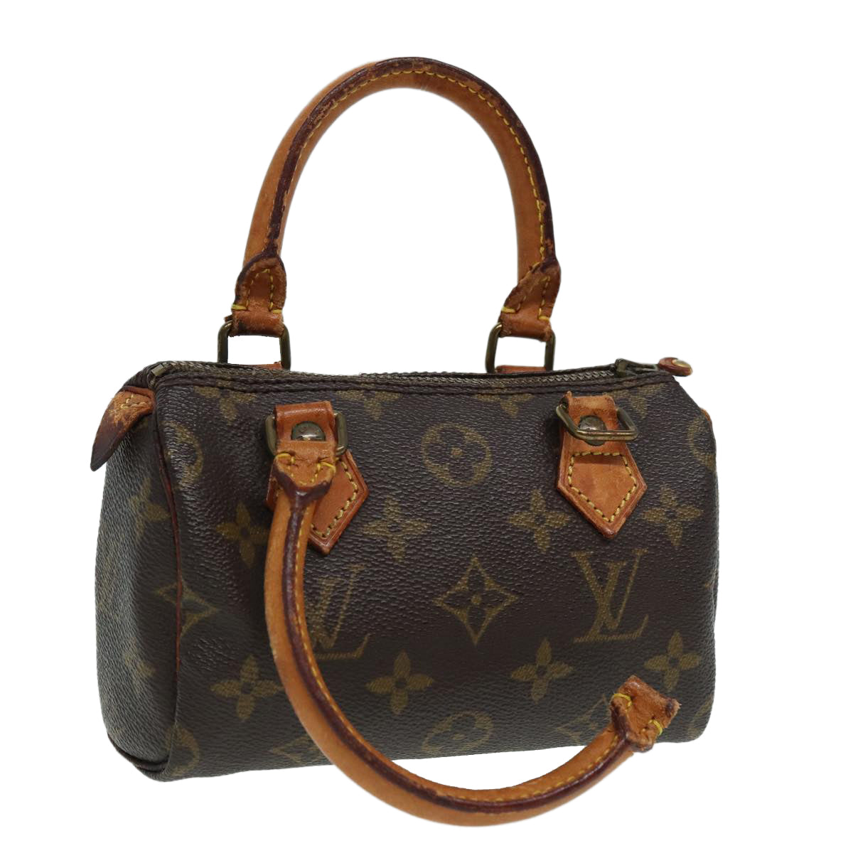 LOUIS VUITTON Monogram Mini Speedy Hand Bag M41534 LV Auth 85509