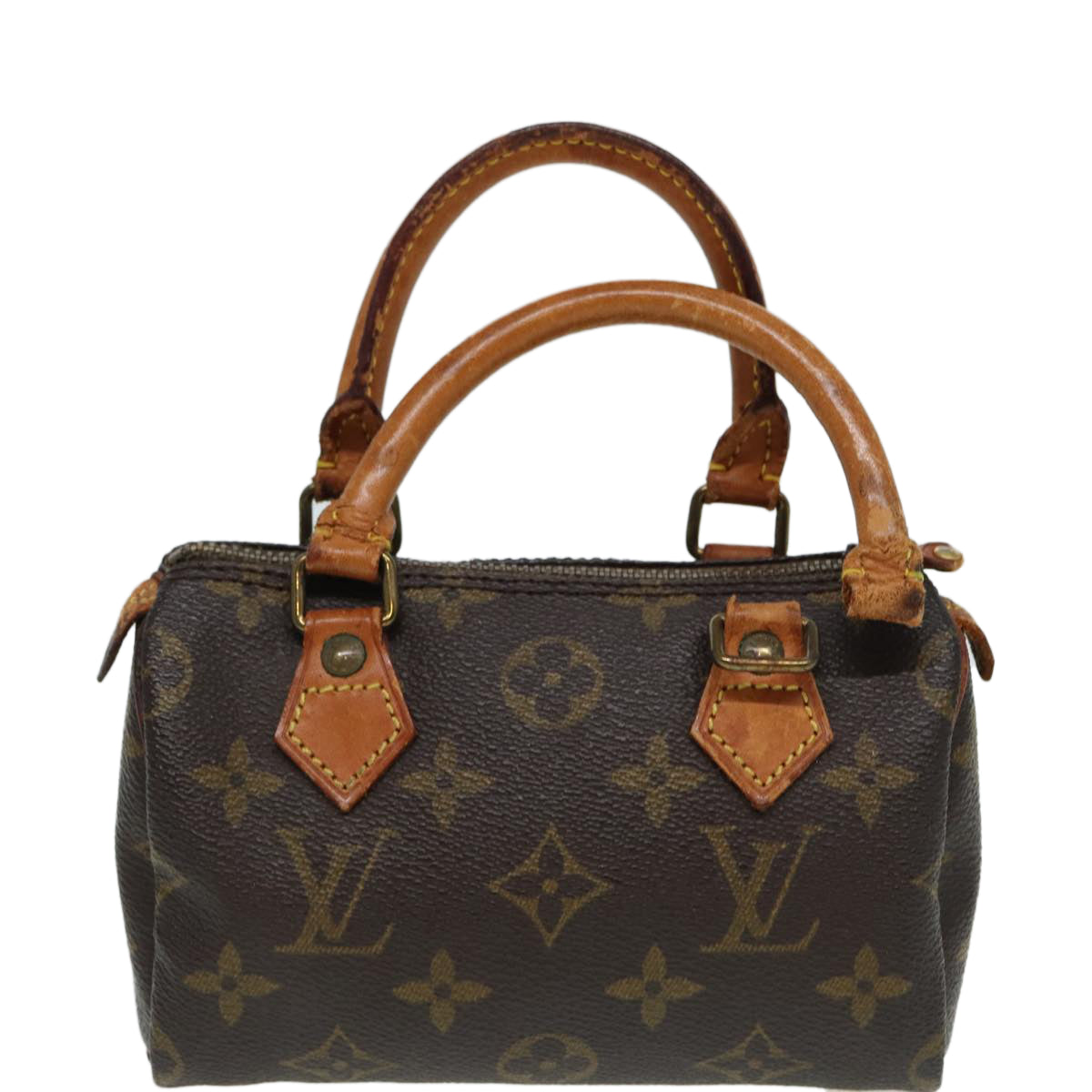 LOUIS VUITTON Monogram Mini Speedy Hand Bag M41534 LV Auth 85509