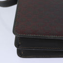 CELINE Macadam Canvas Shoulder Bag Gray Gold Auth 85525-16