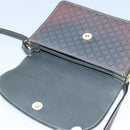 CELINE Macadam Canvas Shoulder Bag Gray Gold Auth 85525-9