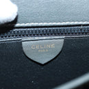 CELINE Macadam Canvas Shoulder Bag Gray Gold Auth 85525-19