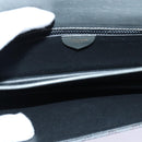 CELINE Macadam Canvas Shoulder Bag Gray Gold Auth 85525-10