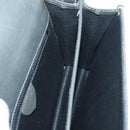 CELINE Macadam Canvas Shoulder Bag Gray Gold Auth 85525-20