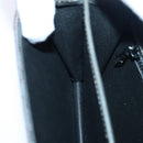 CELINE Macadam Canvas Shoulder Bag Gray Gold Auth 85525-21