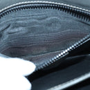 CELINE Macadam Canvas Shoulder Bag Gray Gold Auth 85525-11