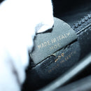 CELINE Macadam Canvas Shoulder Bag Gray Gold Auth 85525-12