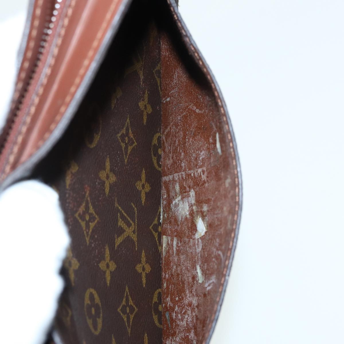 LOUIS VUITTON Monogram Pochette Homme Clutch Bag M51795 LV Auth 85555