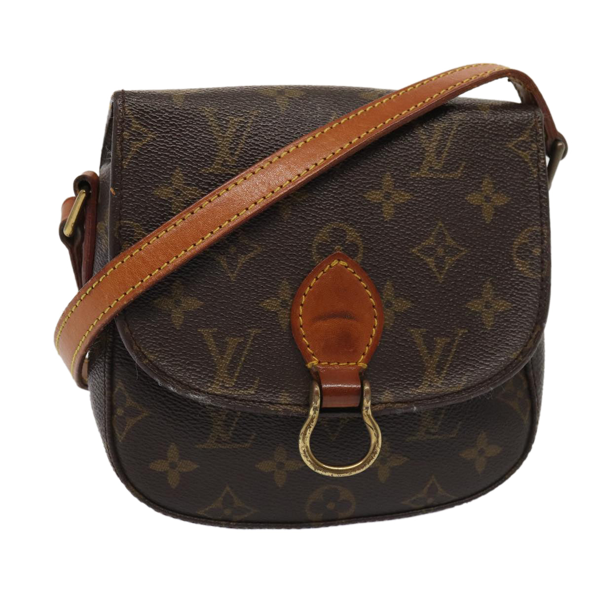 LOUIS VUITTON Monogram Saint Cloud PM Shoulder Bag M51244 LV Auth 85560