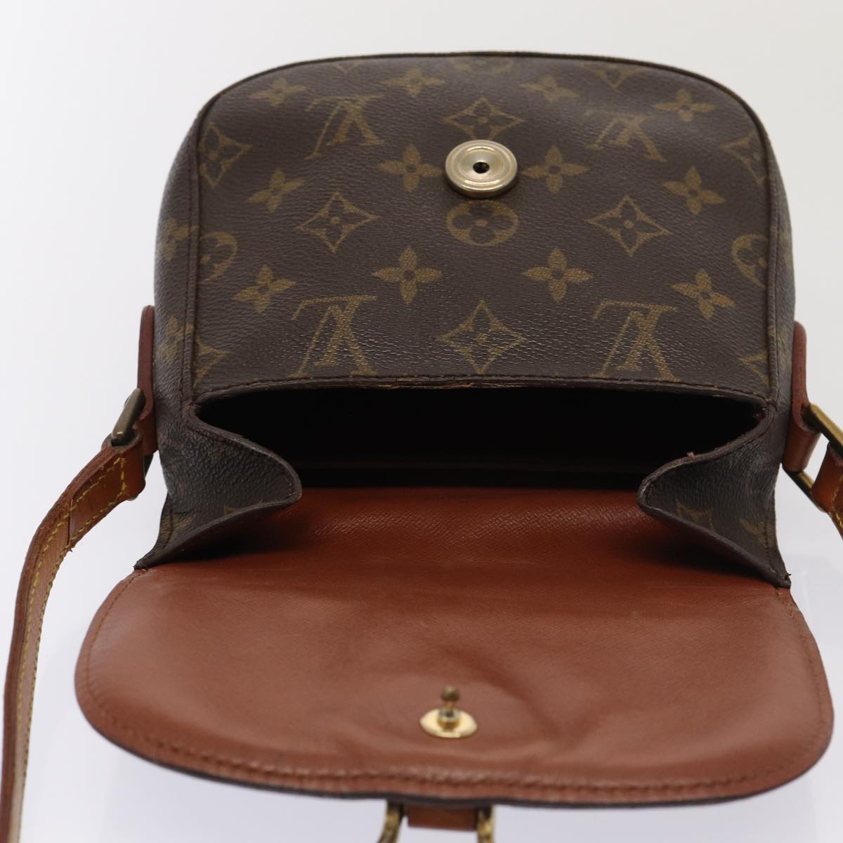 LOUIS VUITTON Monogram Saint Cloud PM Shoulder Bag M51244 LV Auth 85560