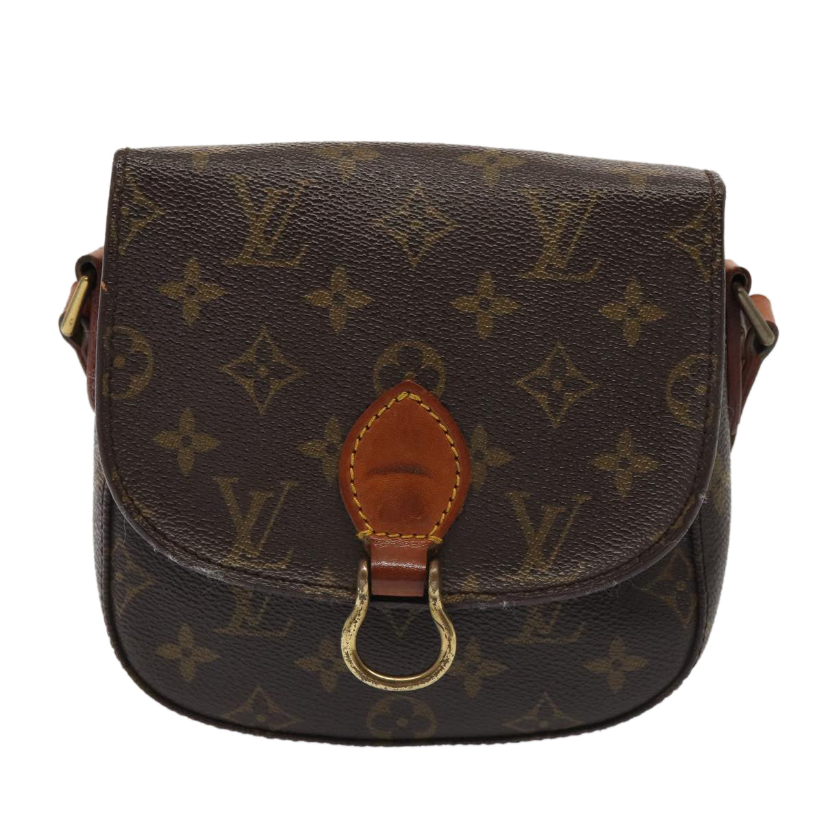 LOUIS VUITTON Monogram Saint Cloud PM Shoulder Bag M51244 LV Auth 85560