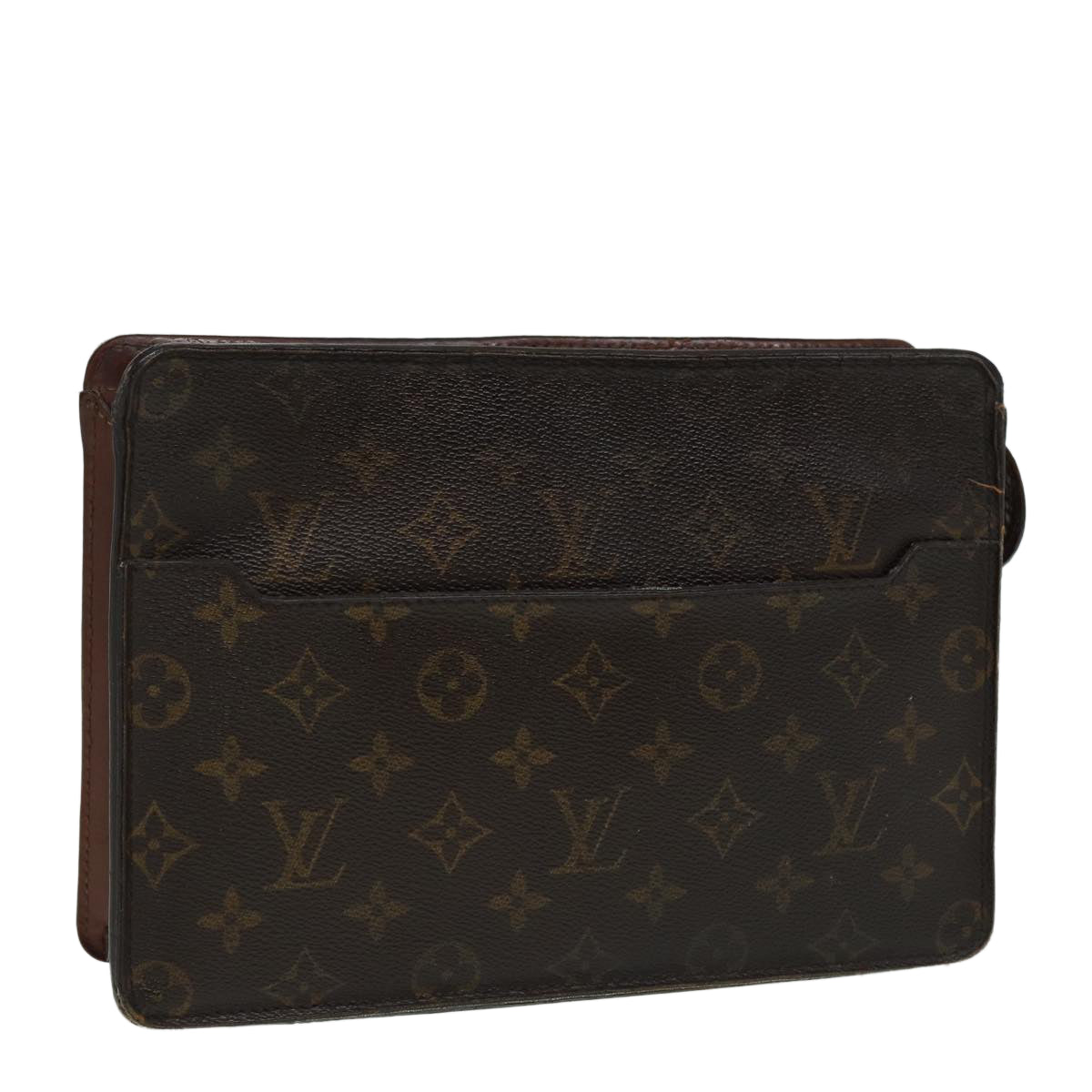 LOUIS VUITTON Monogram Pochette Homme Clutch Bag M51795 LV Auth 85564