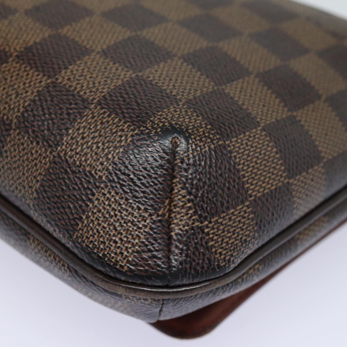 LOUIS VUITTON Damier Ebene Musette Tango Shoulder Bag N51301 LV Auth 85566