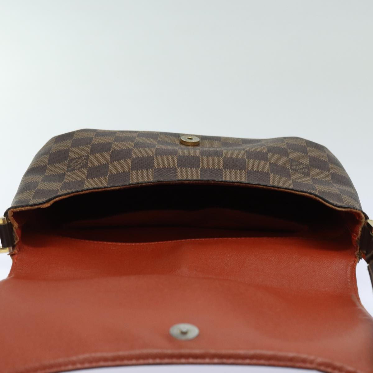 LOUIS VUITTON Damier Ebene Musette Tango Shoulder Bag N51301 LV Auth 85566