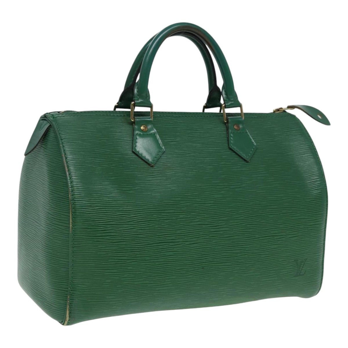 LOUIS VUITTON Epi Speedy 30 Hand Bag Borneo Green M43004 LV Auth 85582