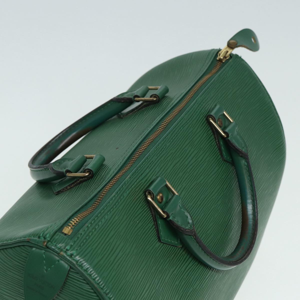 LOUIS VUITTON Epi Speedy 30 Hand Bag Borneo Green M43004 LV Auth 85582