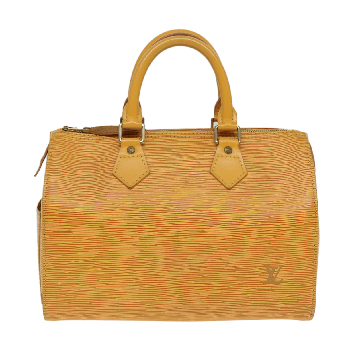 LOUIS VUITTON Epi Speedy 25 Hand Bag Tassili Yellow M43019 LV Auth 85587