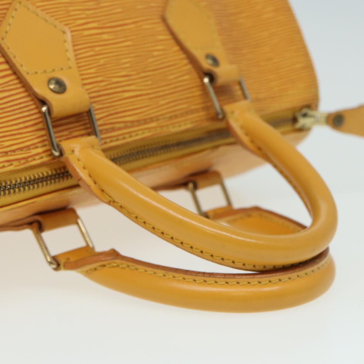 LOUIS VUITTON Epi Speedy 25 Hand Bag Tassili Yellow M43019 LV Auth 85587